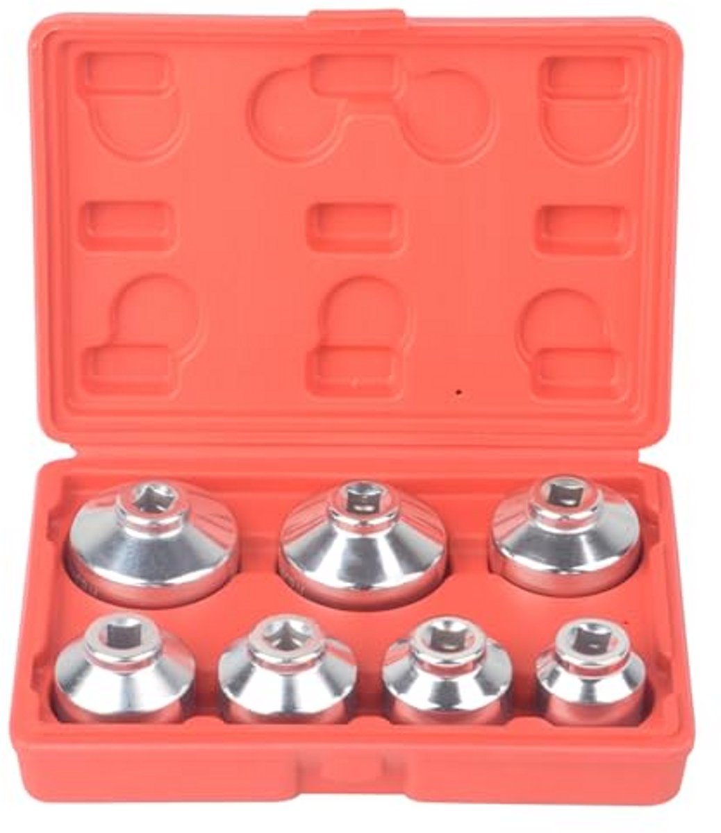 7-delige universele oliefilter steeksleutelset voor voertuigen 24mm-38mm