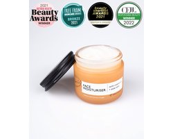 UpCircle - 99% Natuurlijk Moisturizer - Vegan - Voor Alle Huidtypes - Met Arganpoeder, Aloe Vera en Cacaoboter - 60 ml