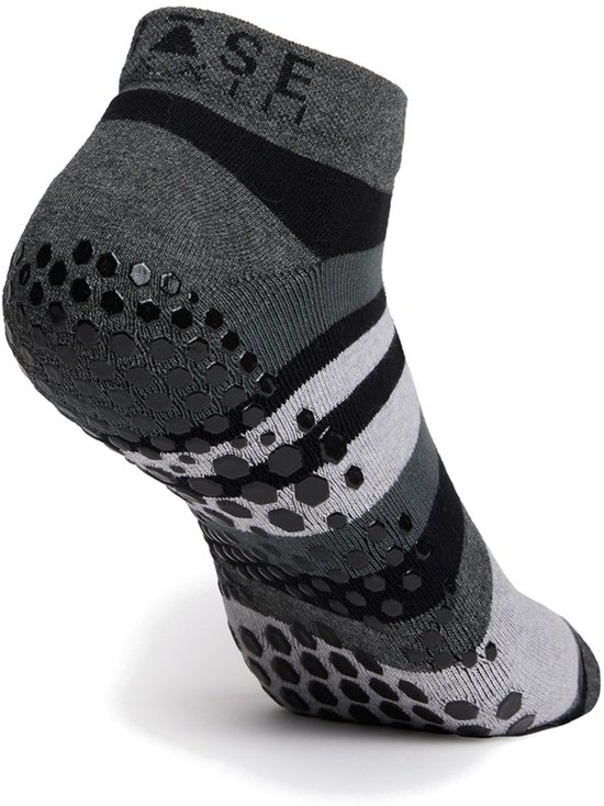 Tavi Base 33 Yoga & Pilatus Grip No-Show sokken - Zwart/Grijs - 43-45 — afbeelding 2