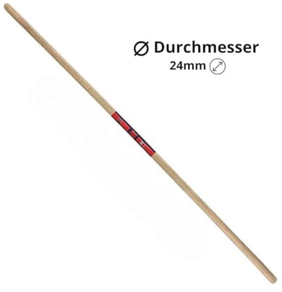 Broomstick 120 cm - Dikte 24 mm - Veeg- en borstelsteel - Multifunctionele steel voor verschillende gereedschappen — afbeelding 4