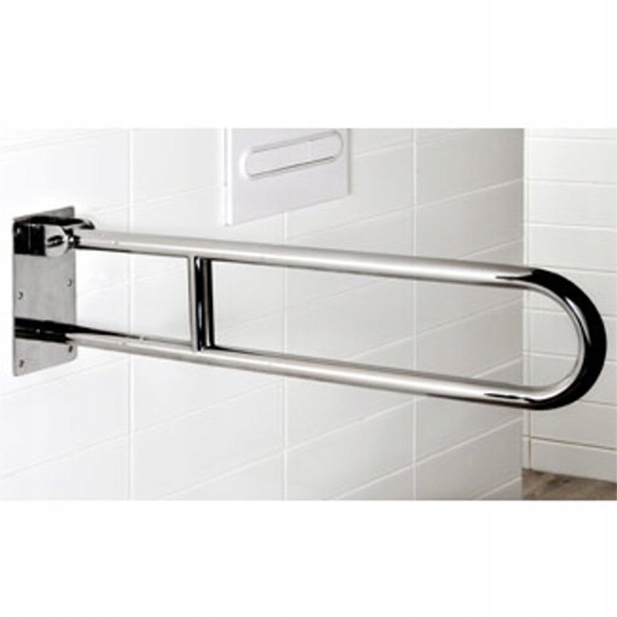 Bisk Opklapbare Douche-WC Steun 70cm RVS - Veiligheid & Comfort