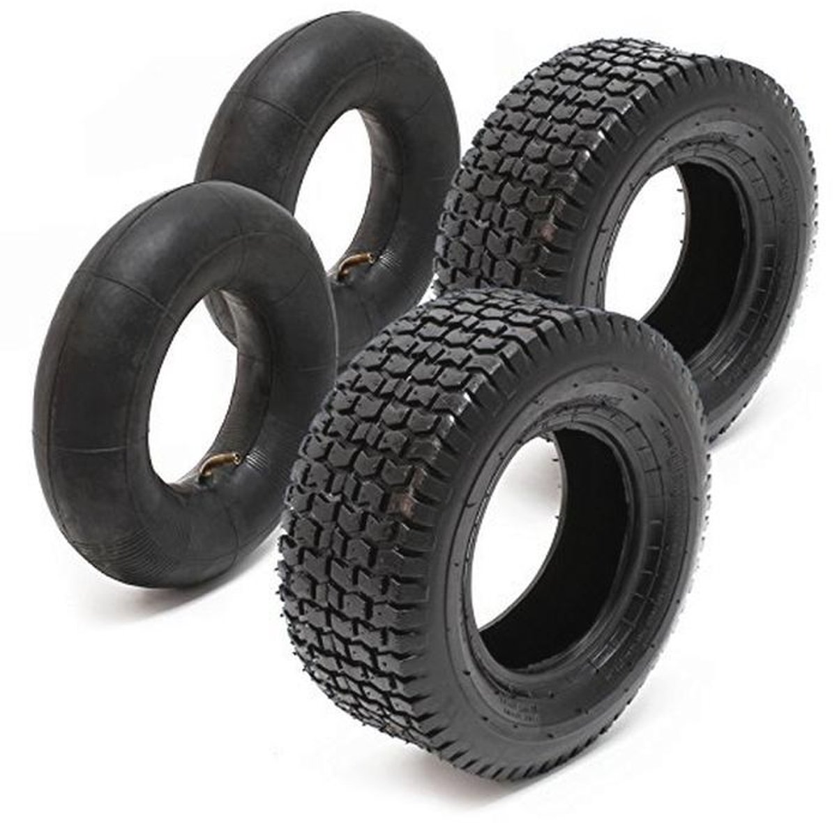 Set van 2 Buitengenveloppen en 2 Binnenbanden voor Grasmaaier - 18x8.50-8 4PR