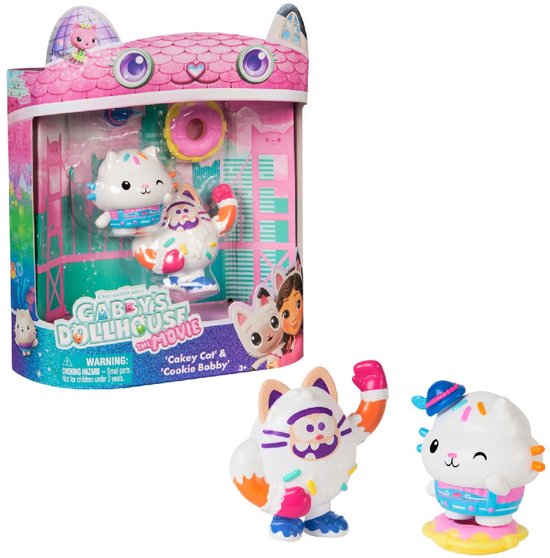 Gabby’s Poppenhuis De Film – Cakey Cat & Cookie Bobby Speelset