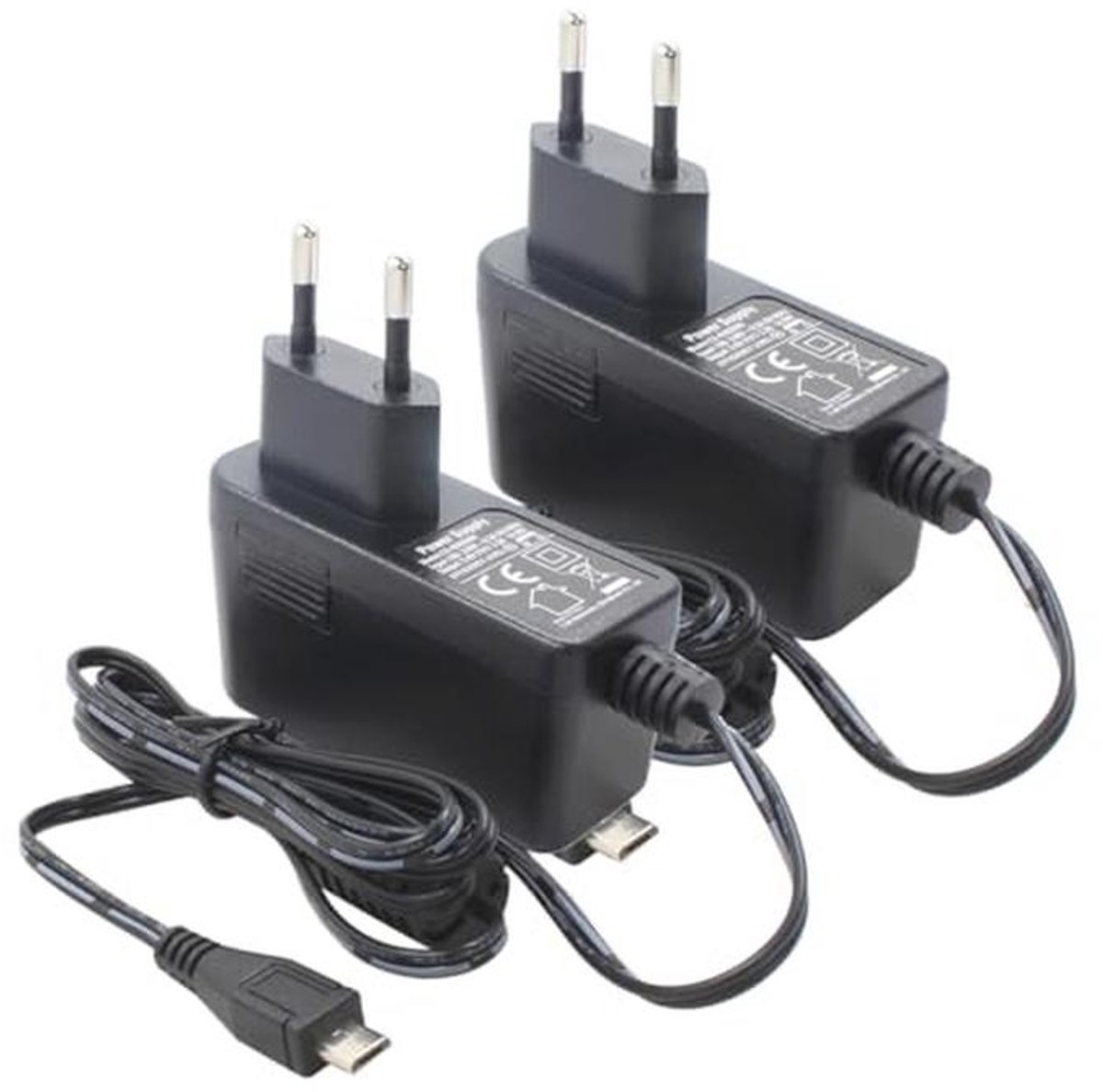 2pcs 5V 2A Voedingsadapter met Micro USB Plug voor IPC Bewakingscamera