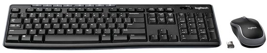 Logitech MK270 - Draadloos Toetsenbord en Muis - Qwerty