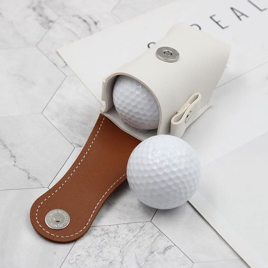 1 stuk, golftas, Golf，sportaccessoires，opberghoes voor haringen, opbergtas, heuptas, mini-versie, draagbare heuptas, geschikt voor buitensporten, bruin, 9,5*4,9*4,5 cm van Merkloos — afbeelding 3