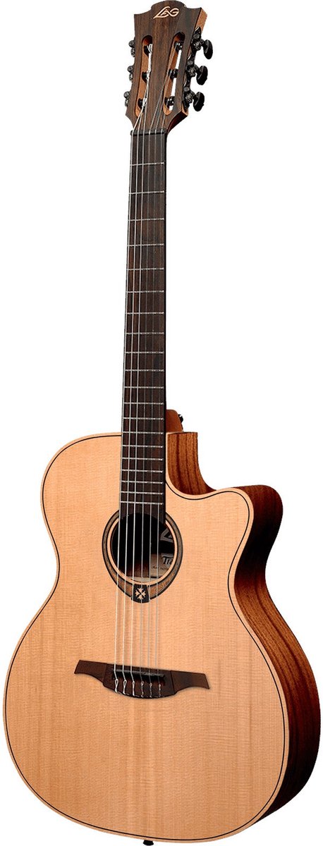 LAG Guitars Tramontane Nylon 170 TN170ASCE E/A klassieke gitaar met slim auditorium body en smalle hals