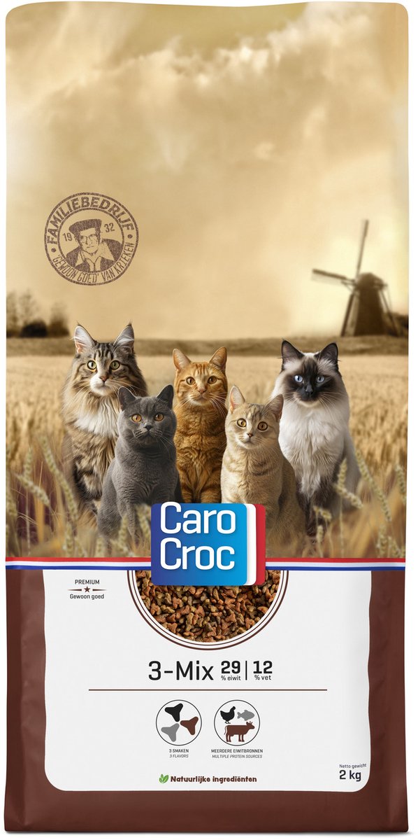 Carocroc Kat 3-Mix droogvoer