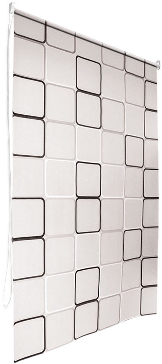 Douchegordijn Rolet 140x240cm PEVA - Ruimtebesparend met Rem