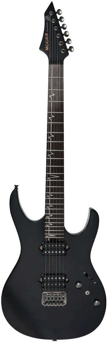 Mooer MMT100 Pearl Black elektrische gitaar met gigbag