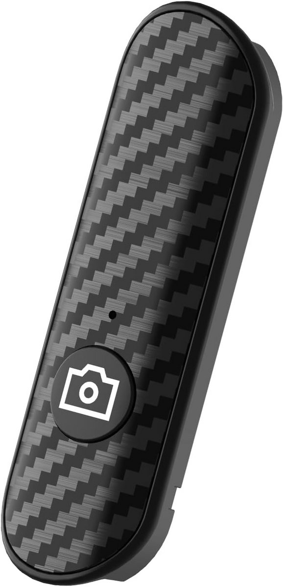 Draadloze Bluetooth Afstandsbediening voor Smartphone Camera - Zwart