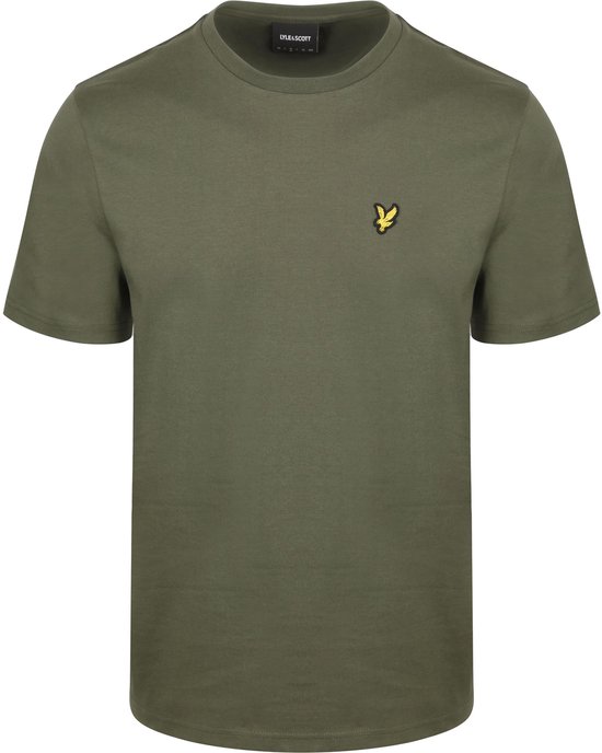 T-shirt Lyle and Scott vert olive - Taille M - Homme - T-shirts décontractés