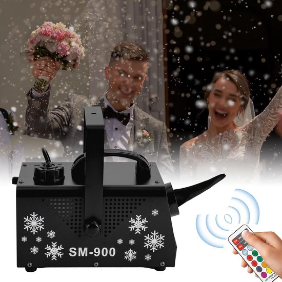 Delifx 2000W Automatische Schuddende Sneeuwmachine Buiten Sneeuwmachine Voor Het