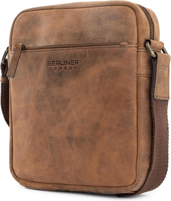 Leren Schoudertas Dames | Donkerblauw - | YOUR BAG FOR LIFE