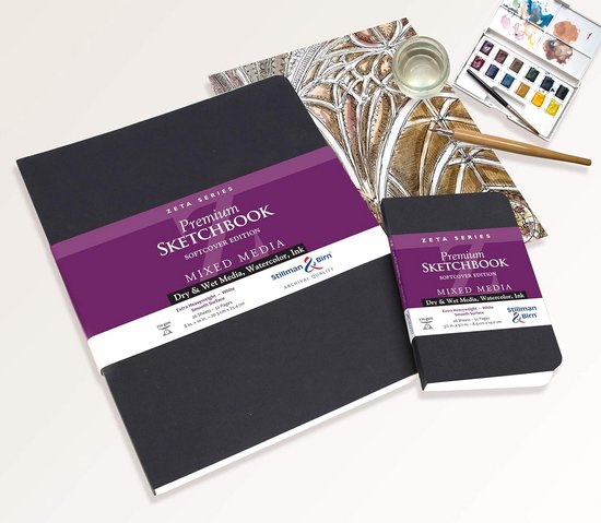 Carnet De Croquis A4 - 36 Pages (100 G/m²) - Papier Cartouche Grainé Pour Crayon, Fusain, Aquarelle Légère - Idéal Artistes, étudiants, Enfants - Couverture Artistique
