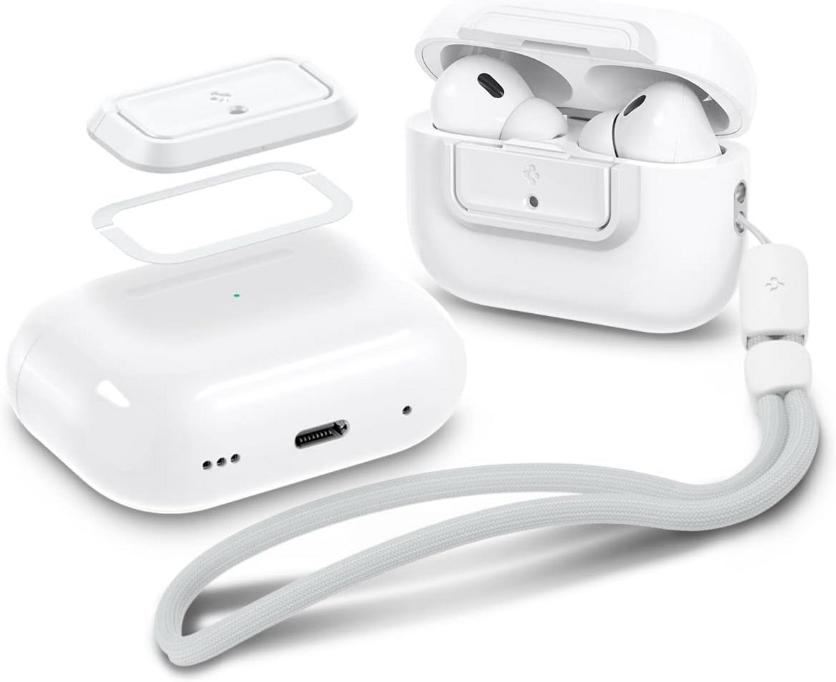 Anti-Val Armband en Slotmodule voor AirPods Pro 2 en AirPods Pro - Wit