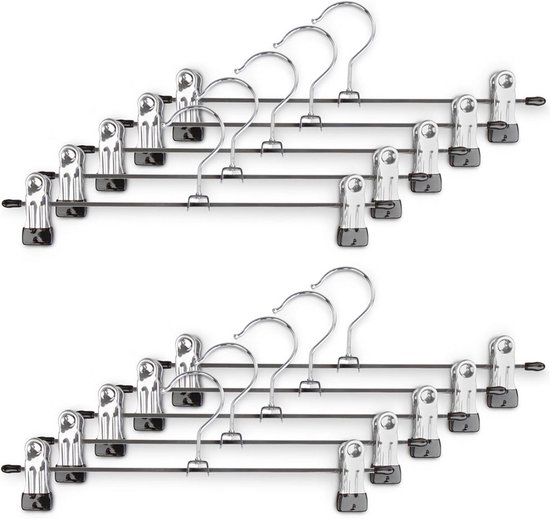ACAZA Set van 60 Metalen Kledinghangers, Fijne Dunne Kapstokken, Stomerij Hangers voor Dames/Heren/Kind, Metaal