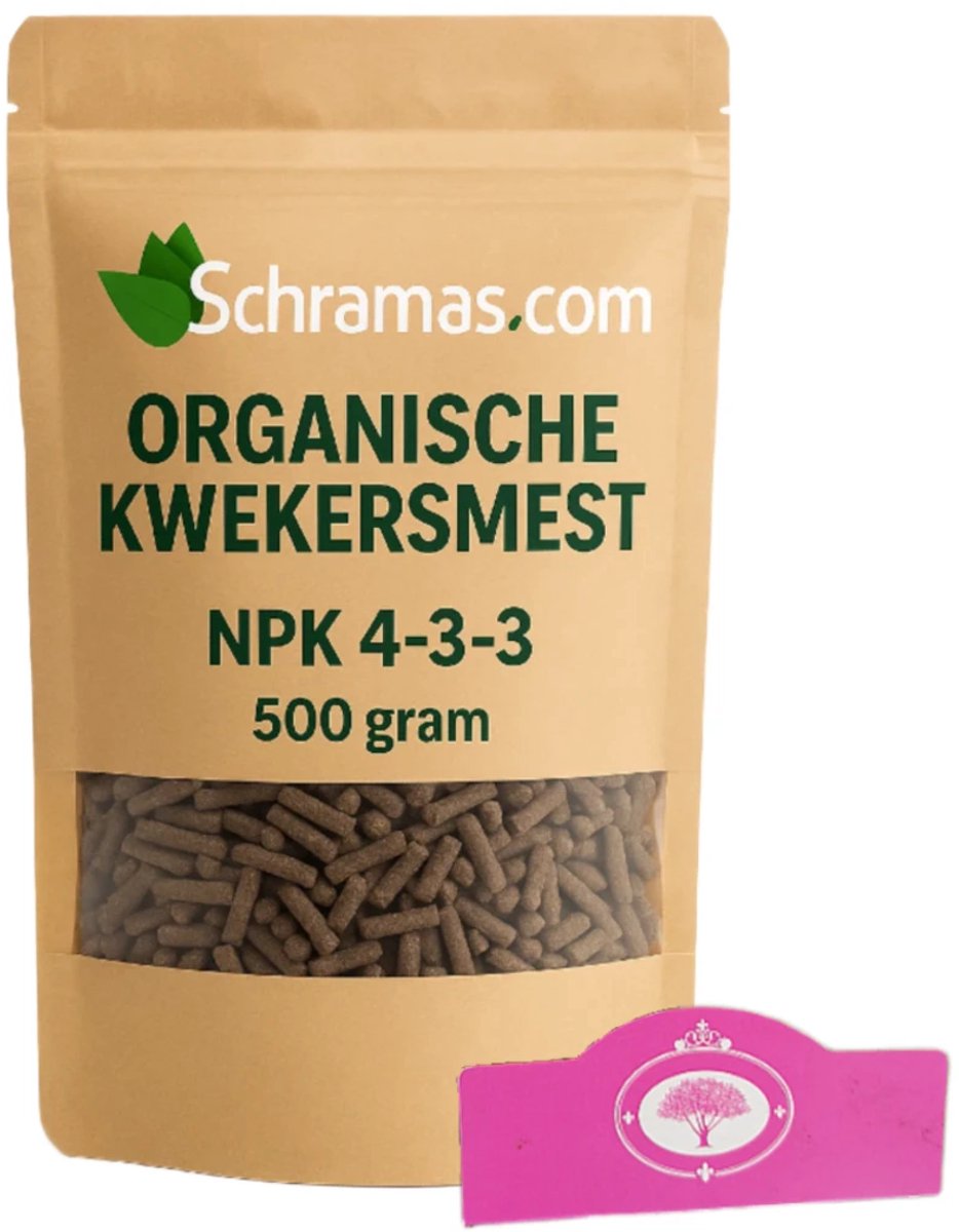 Organische kwekersmest - Biologisch - Mestkorrel - 500 gram