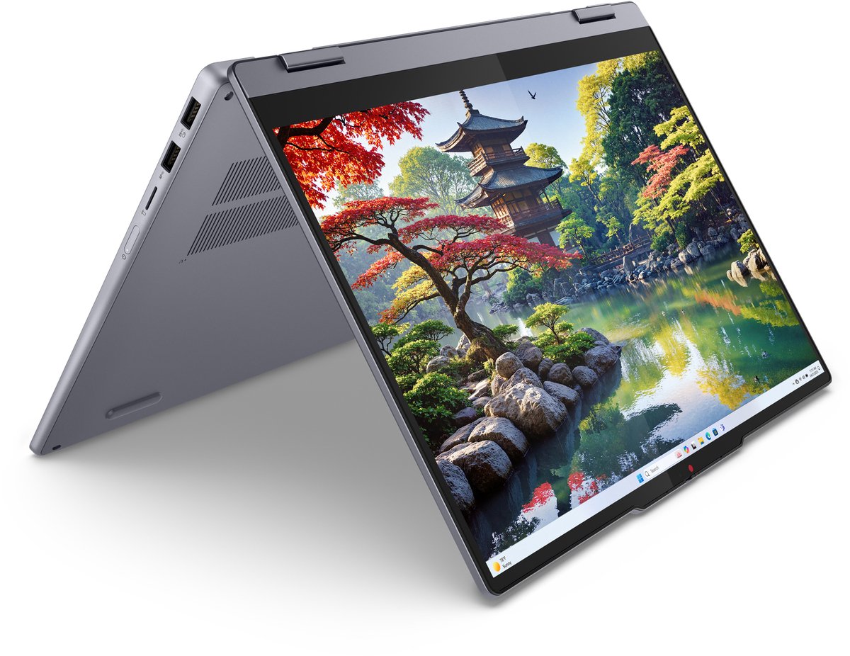 Lenovo IdeaPad 5 2-in-1 14IAL10 Intel Core Ultra 5 225U Hybride (2-in-1) 35,6 cm (14") Touchscreen WUXGA 8 GB LPDDR5x-SDRAM 512 GB SSD Wi-Fi 6 (802.11ax) Windows 11 Home Amerikaans Engels Grijs