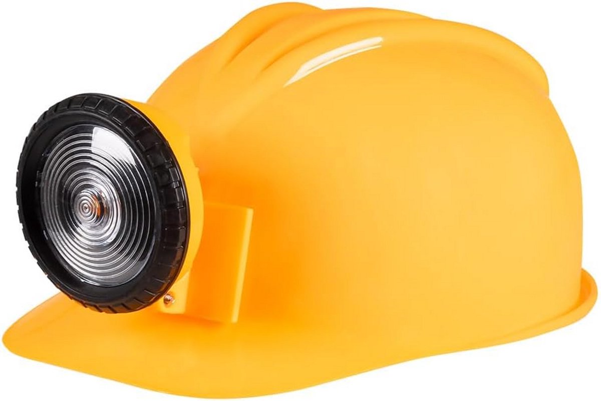 Bouwvakker Helm met Verstelbare Maat en LED Lamp voor Feestjes