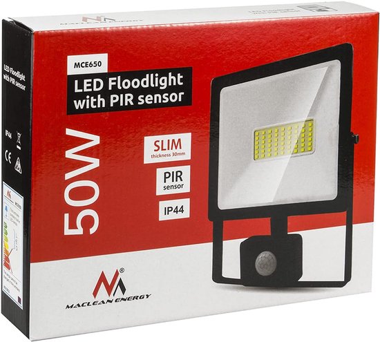 AUXTINGS 4 Stuks 10W LED-Schijnwerper Met PIR-Bewegingssensor – 1000 Lumen, 4000K Warmwit, IP66 Waterdicht