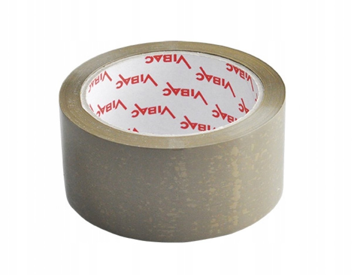 Vibac Bruine Pakkingstape 48mm x 66m - Hoge Kwaliteit Oploslijm