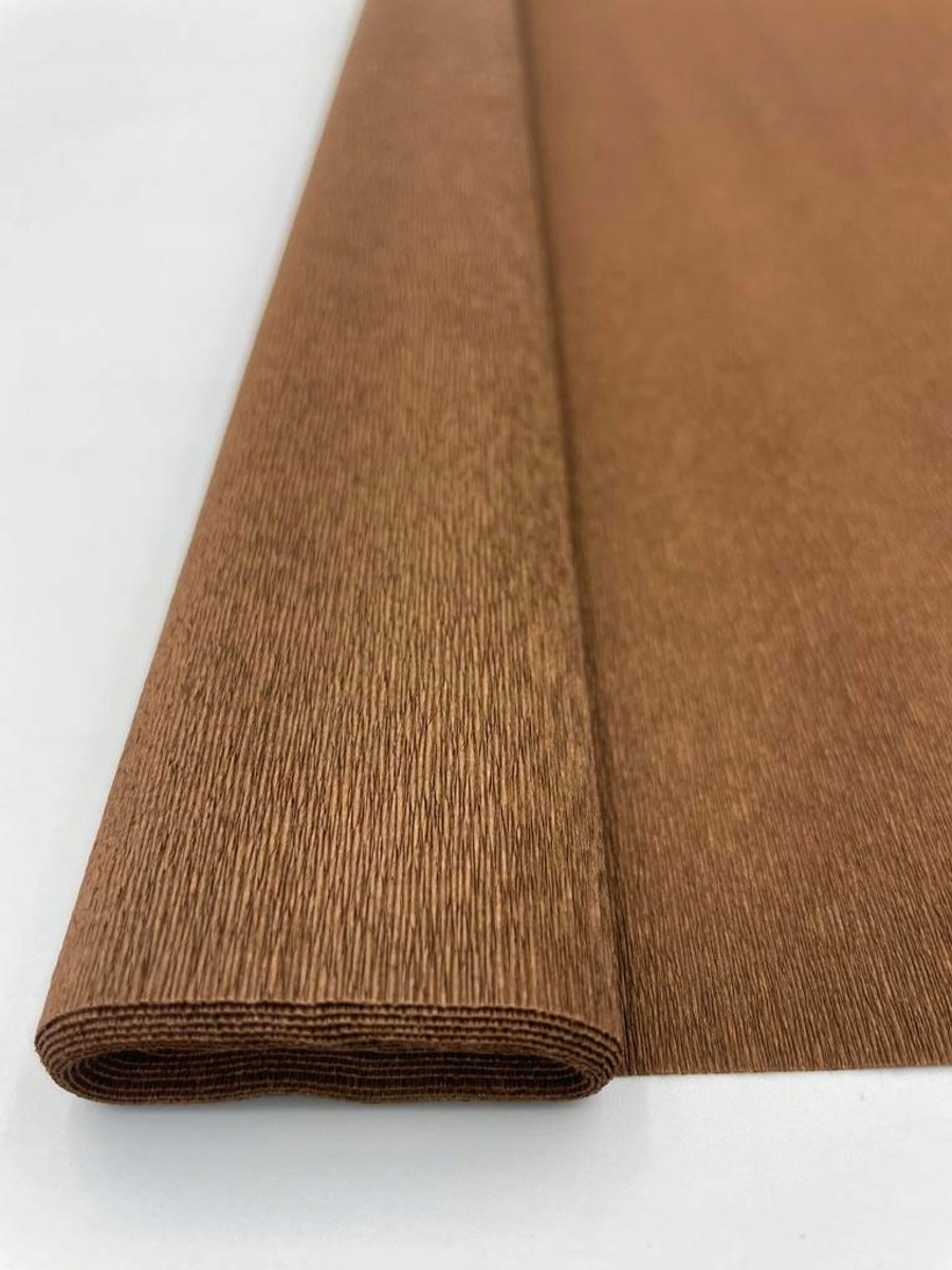 Italiaans Crêpepapier 357 - Donkerbruin, 90gr, 50x150cm