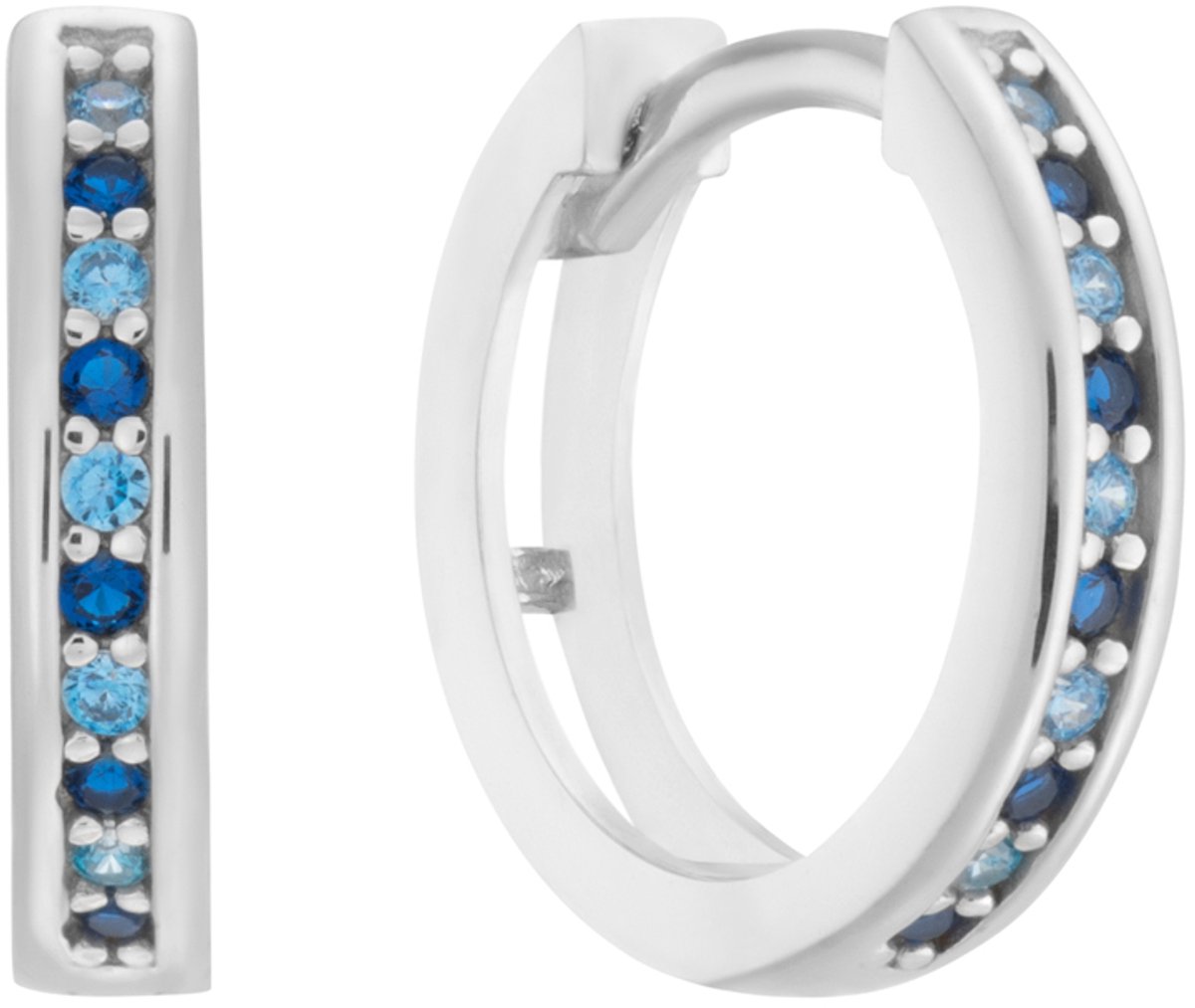 Glow 107.3104.00 Kinder Oorbellen - Oorringen - Sieraad - Voor Kinderen - Zilver - 925 Zilver - 12 mm lang