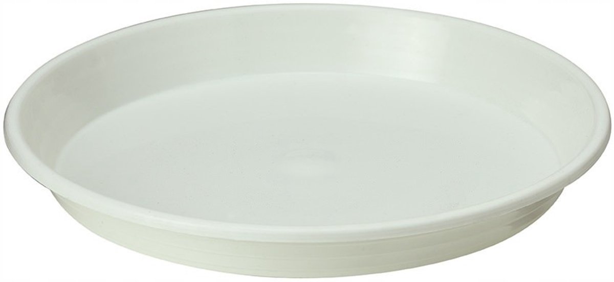 Witte Onderzetter 26 cm voor Potten, Bloemen, Grafdecoratie