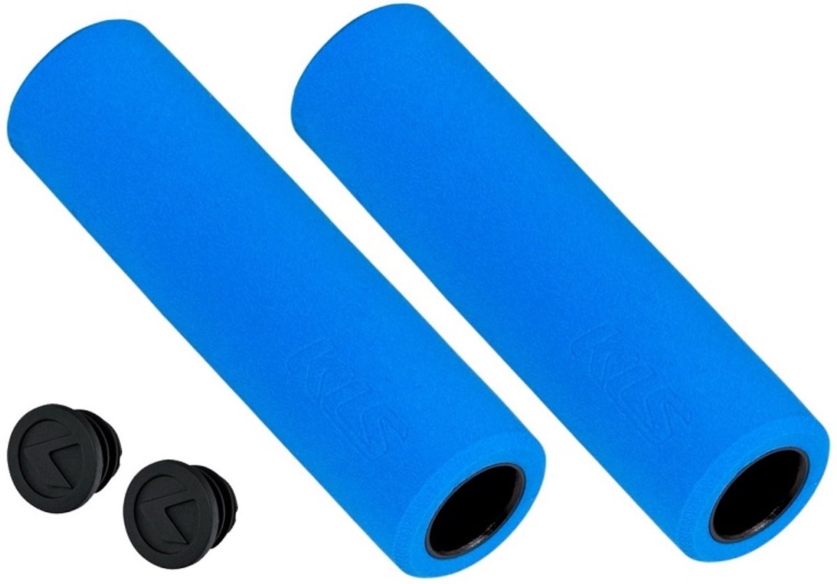 Merkloze Blauwe Siliconen Fietshandvatten 130mm - Comfortabel & Antislip