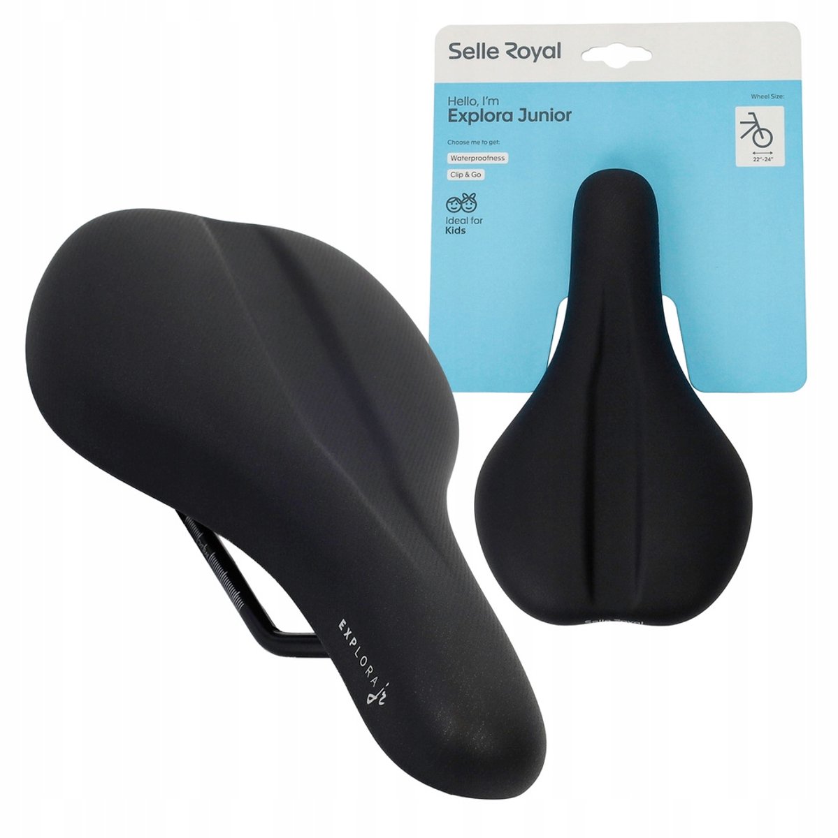 Selle Royal Jeugdfietszadel - Comfortabele Trekkingzadel 140x270mm
