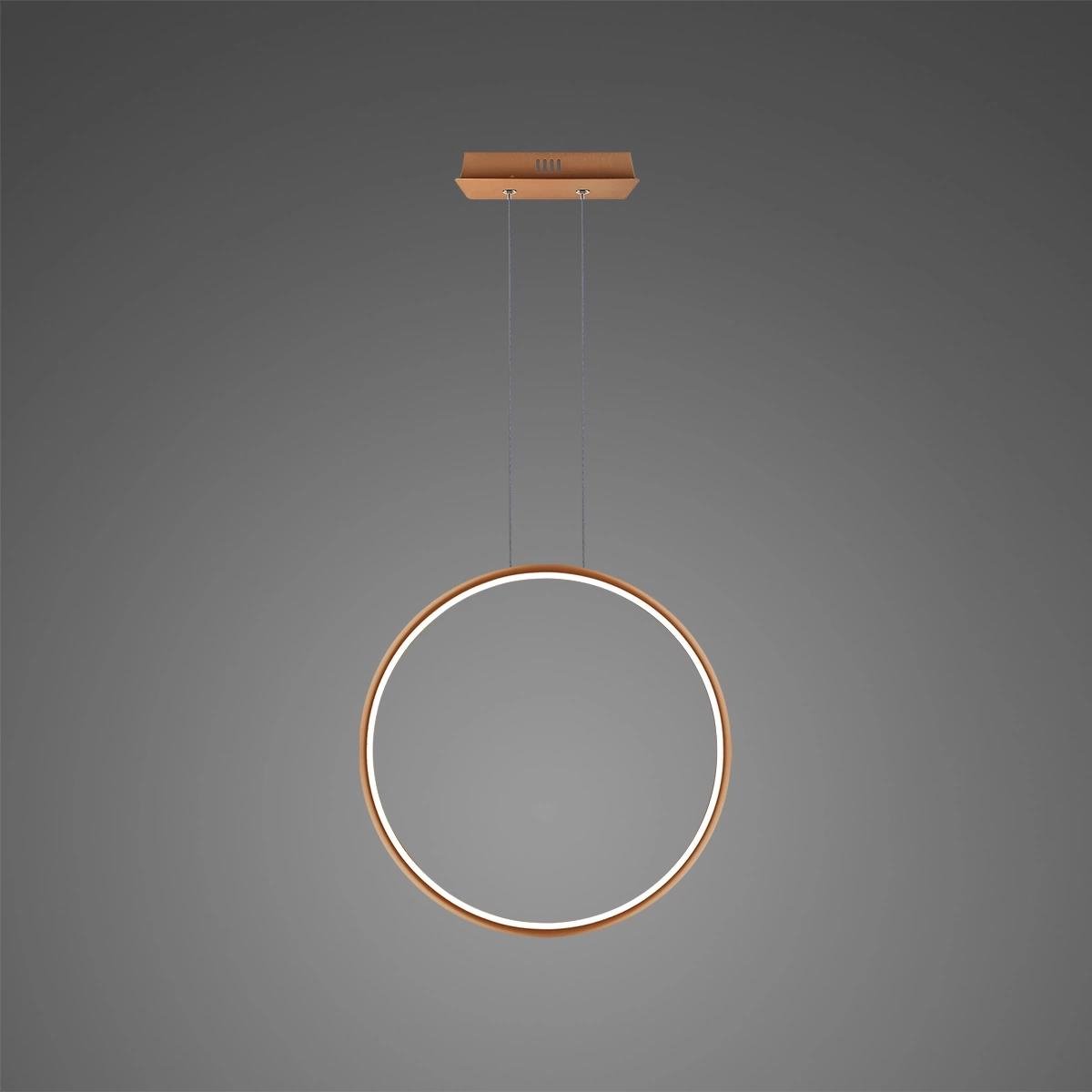 Altavola Design LED Hanglamp Cirkels 40cm Koper 3000K Dimbaar
