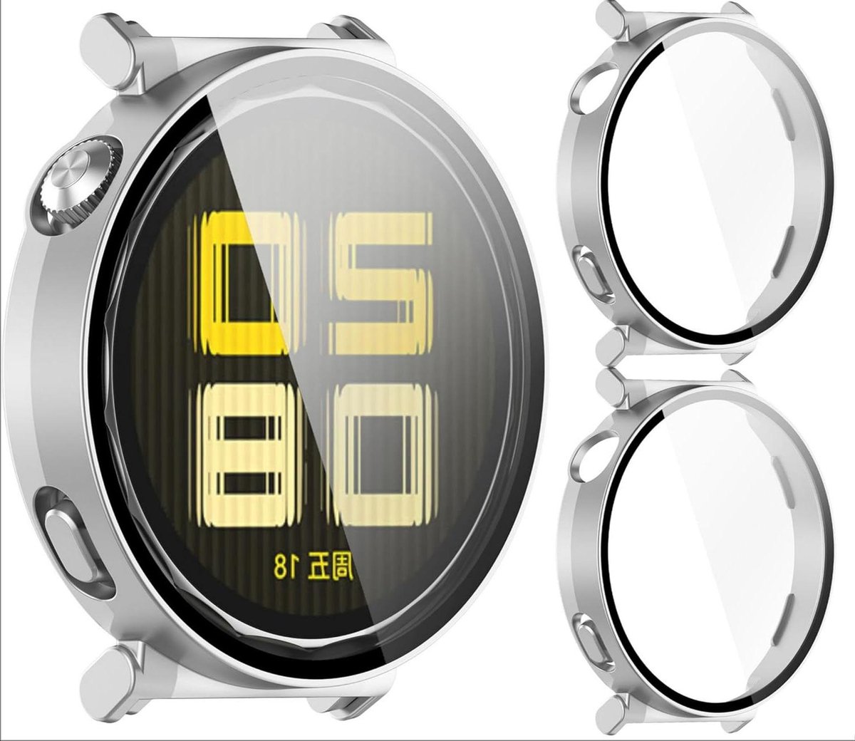 Provento - Beschermhoesje en Bezel Cover voor Horloge GT 5 41mm - Transparant - 2 Stuks