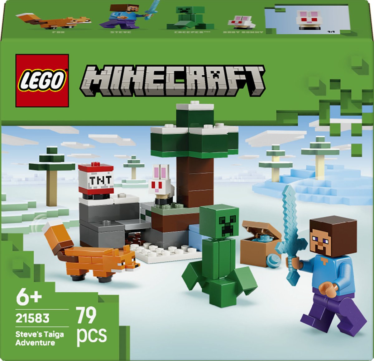 LEGO Minecraft Steve's Taiga-Avontuur Videogame Bouwpakket voor Kinderen - 21583 — afbeelding 15