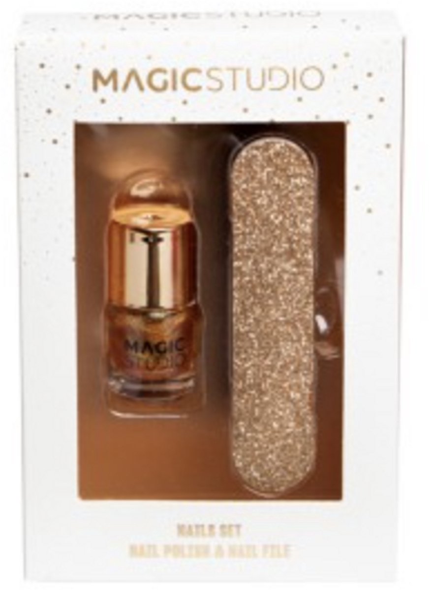 Gold MAGIC STUDIO - Manicure set - Gouden nagellak + Vijl