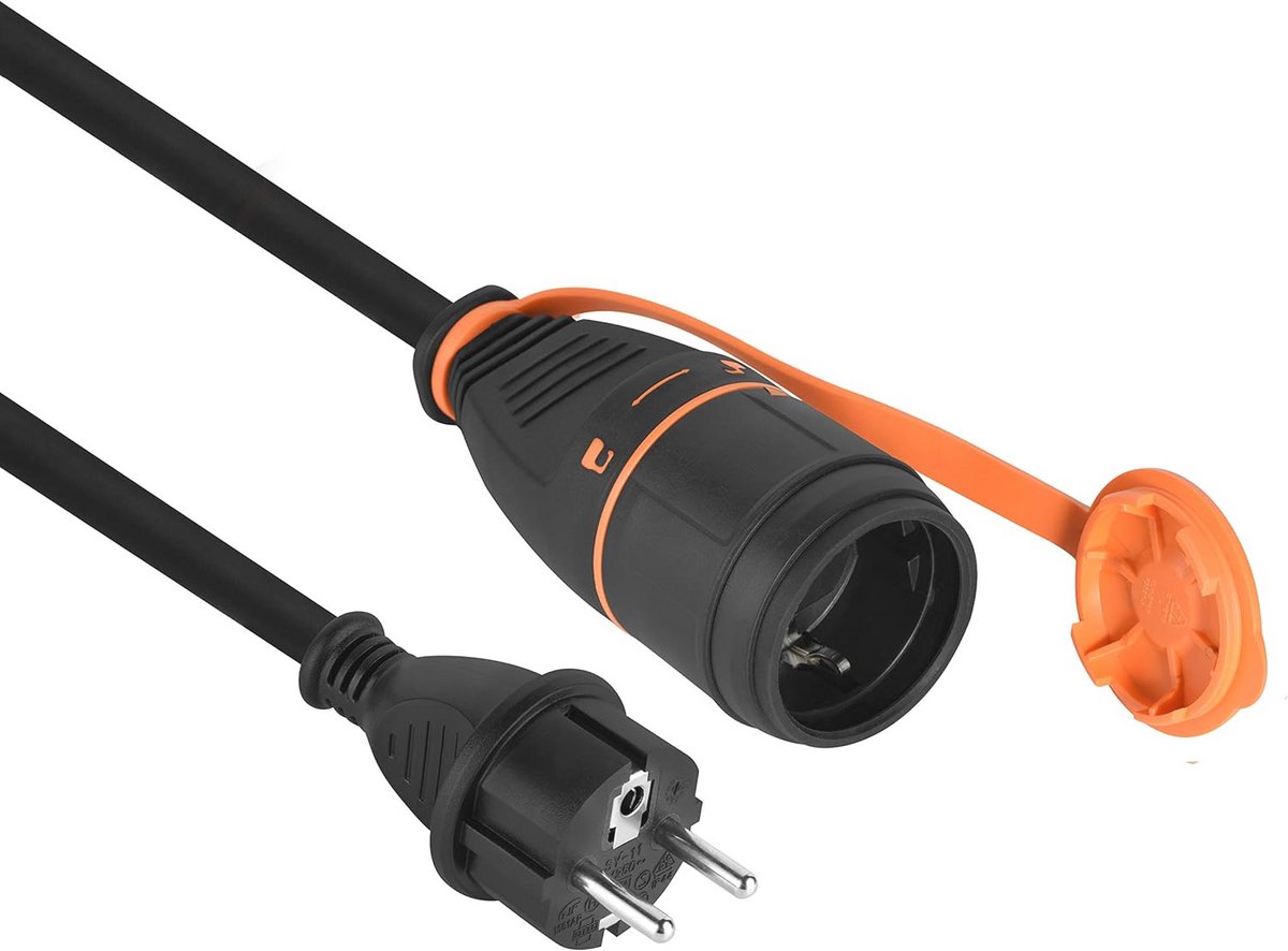 Verlengsnoer Outdoor IP44 10M met Stroomvergrendelingssysteem