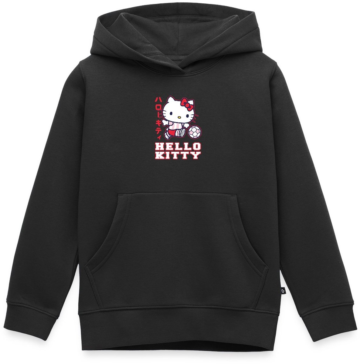 Hello Kitty Speelt Voetbal Premium Hoodie Kinderen