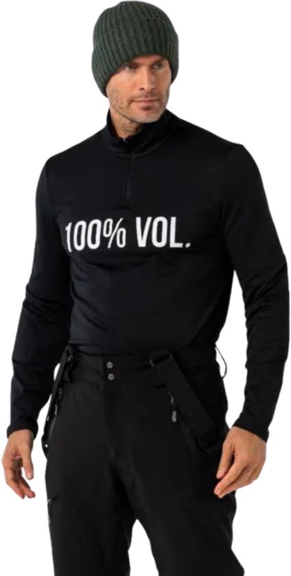 FALCON - Pull de soirée 100% coton - Pull de ski homme - Zwart, blanc