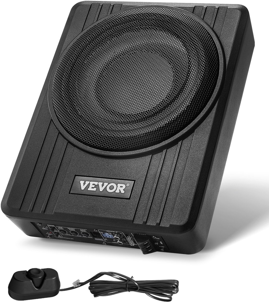 VEVOR Auto-Subwoofer Onder de Stoel 300 W Slank Actief Subwoofersysteem 254mm