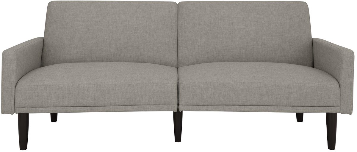 Notio Living Dorel-Slaapbank - 199 cm - Lichtgrijs Linnen