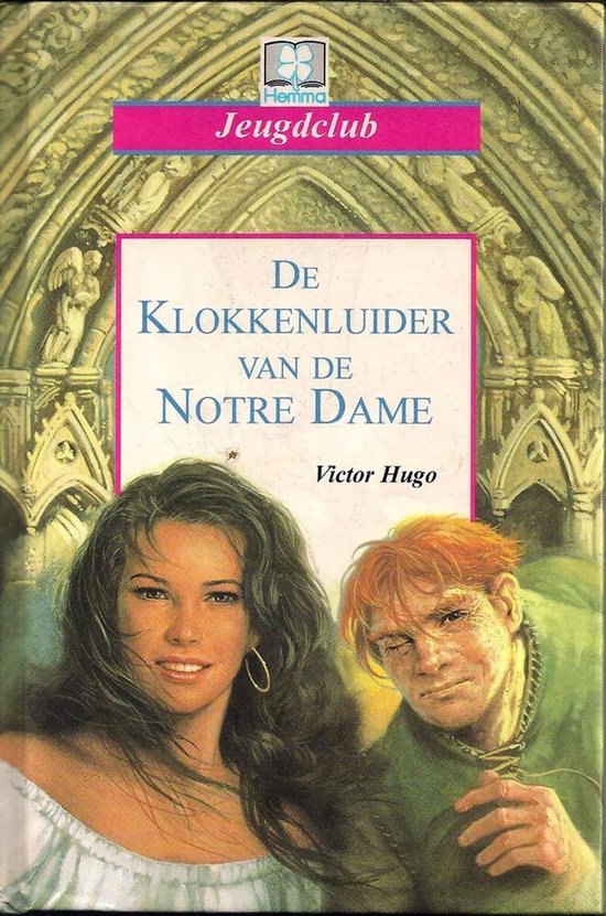 Couverture du livre "Le Bossu de Notre-Dame" avec une femme souriante et un homme aux cheveux roux.