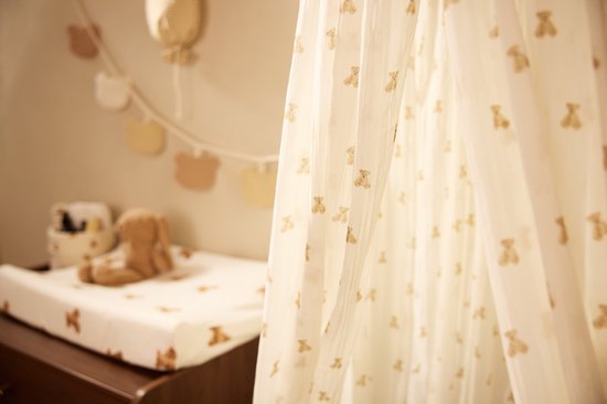 Jollein Klamboe - Voor Baby Bed – 245cm - Mini Teddy Bear — afbeelding 3