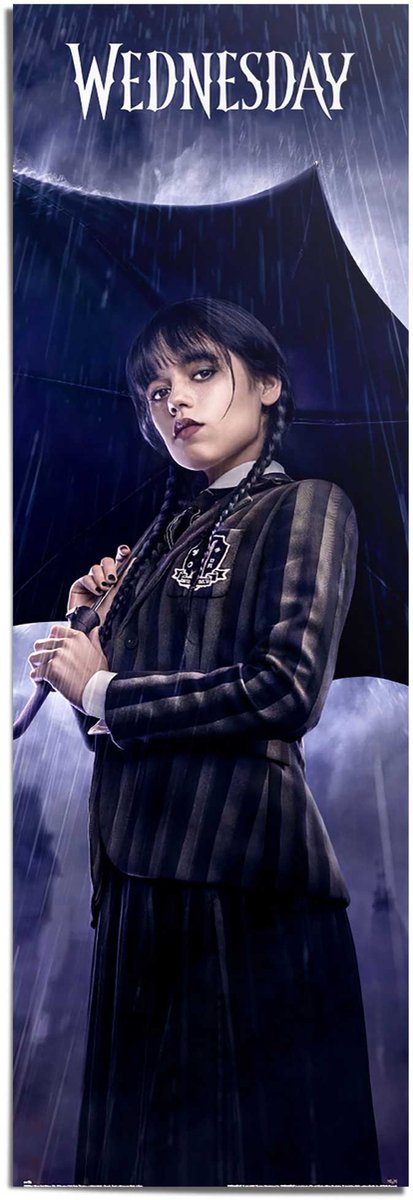 REINDERS Poster Wednesday - Jenny Ortega - 158 x 53 - Papier - REINDERS paars