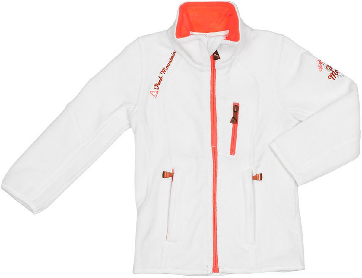 Fleecejack voor meisjes Peak Mountain Gacalon Wit
