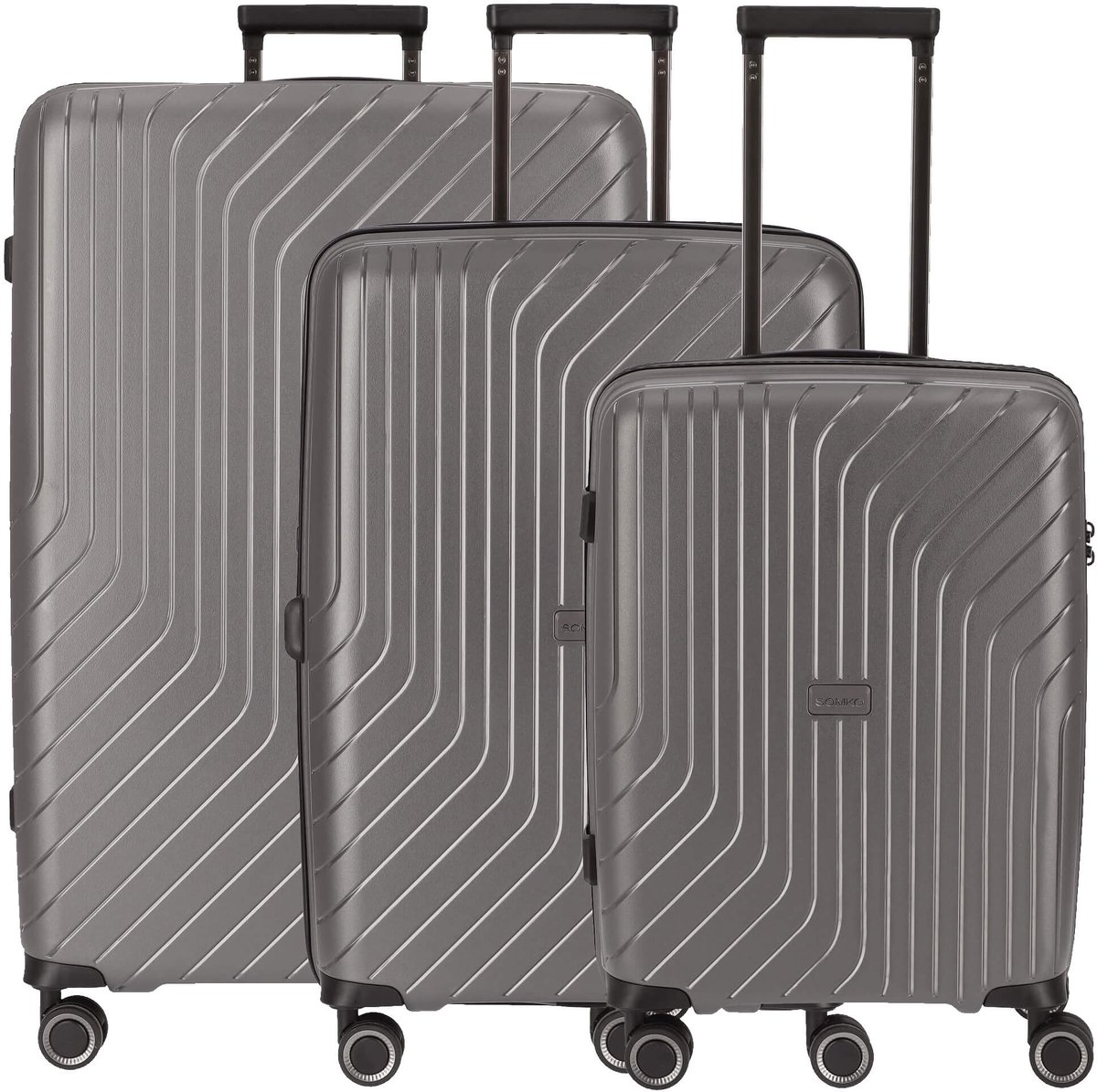 Somko Wave - 4-wiel trolley set 3-delig (anthrazit)