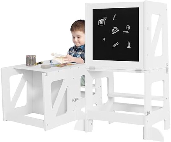 Ette Tete Leertoren Step'n Sit | Inklapbaar tot tafel | Morgen in Huis