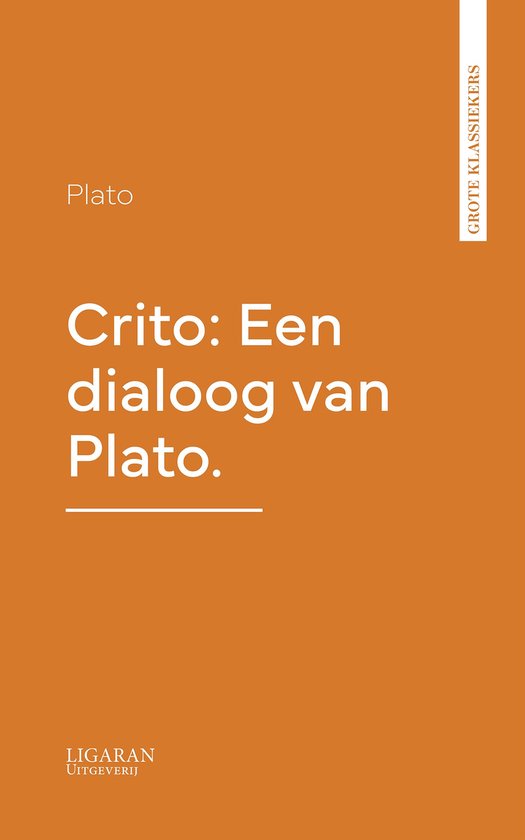 Crito: Een dialoog van Plato - cover