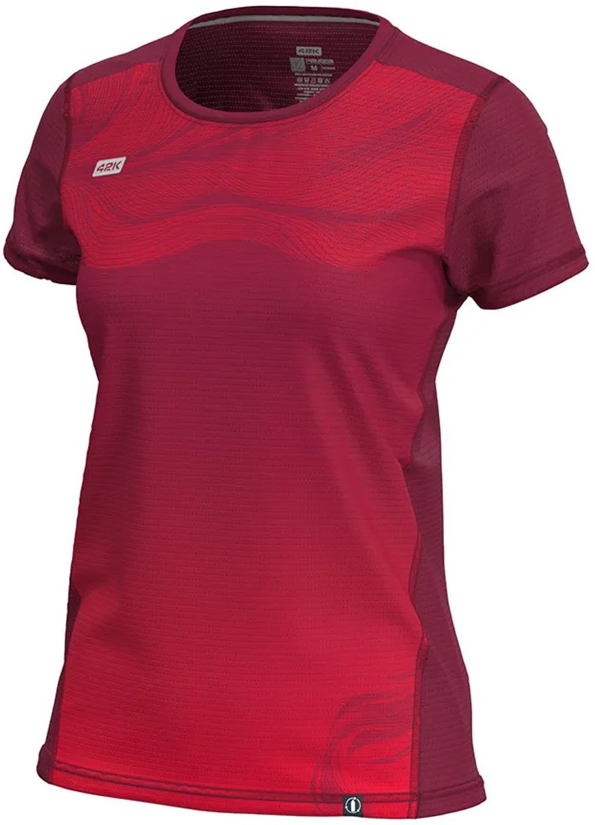 42k Running Pangea T-shirt Met Korte Mouwen Rood M Vrouw