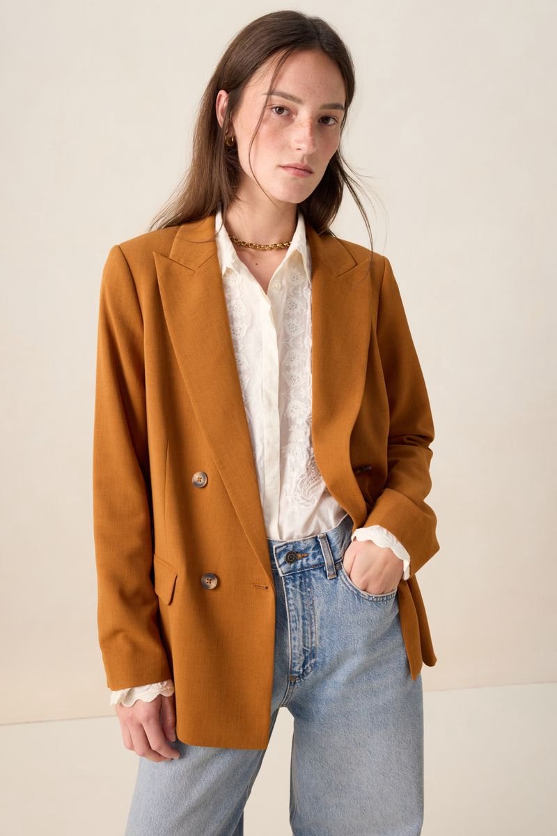 Sissy-Boy - Bruine double breasted blazer
