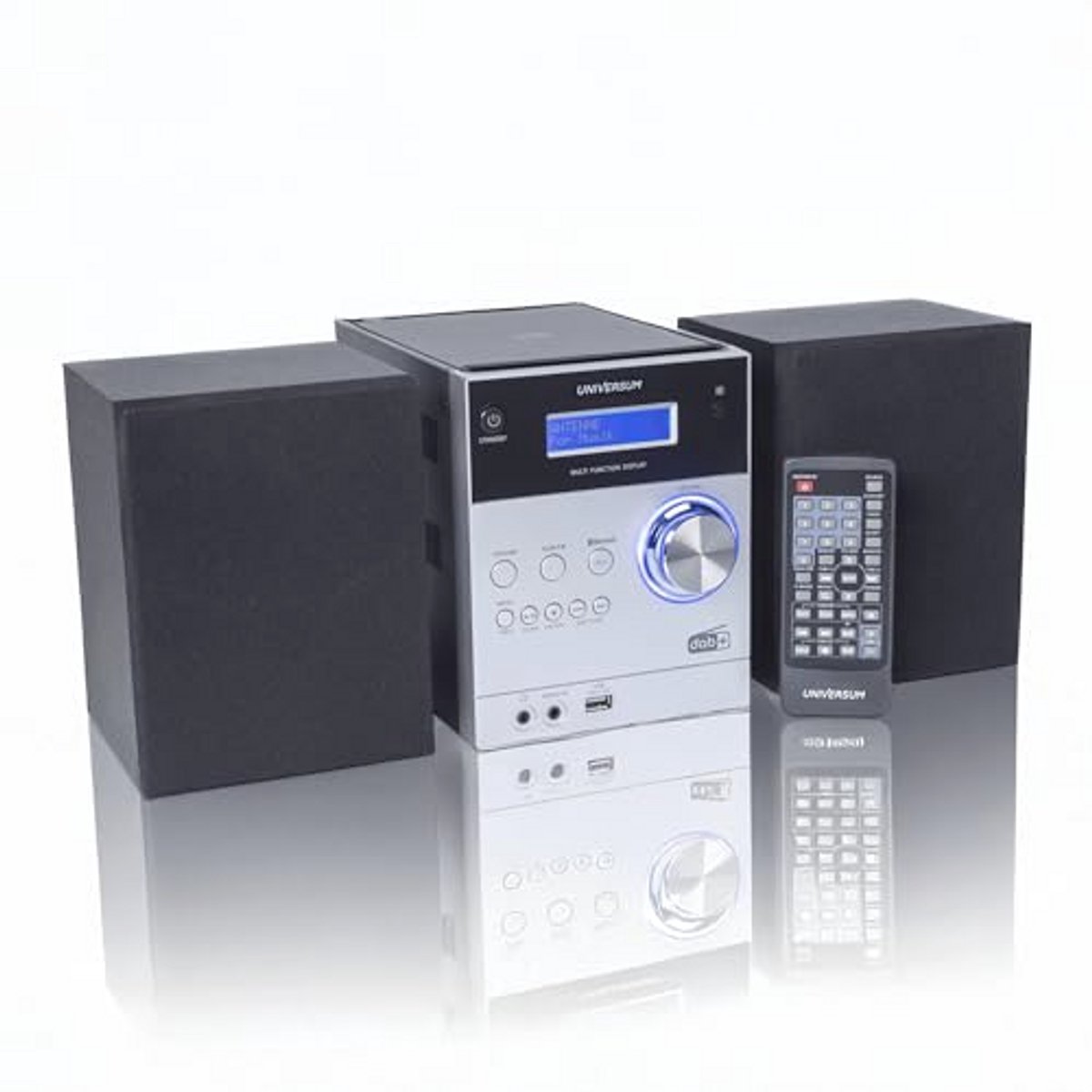 Stereo-installatie met AUX, Bluetooth, CD, DAB+, FM, USB en batterijoplaadfunctie